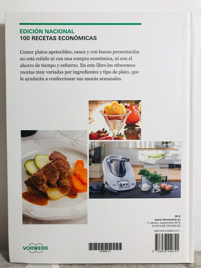 "100 Recetas económicas" Libro TM5