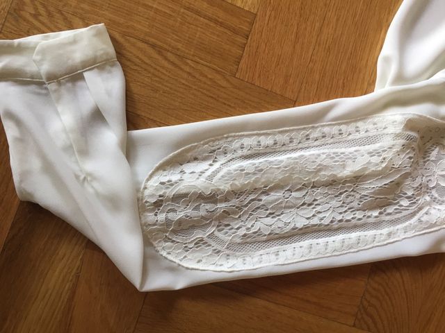 Camisa con encaje blanca Elegante T/42-44