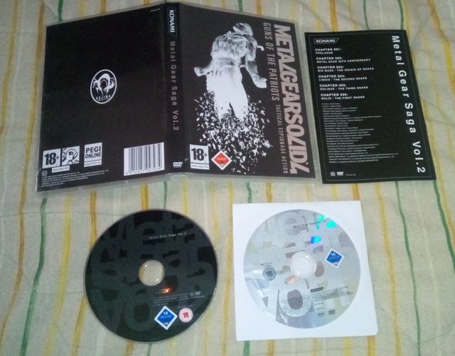 METAL GEAR SOLID SAGA VOL 1 & 2 dvd edición especi