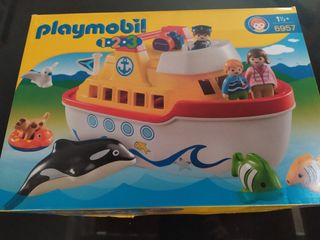 barco maletin playmobil 123