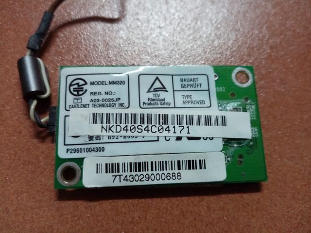 Modulo wifi para portátil Castelnet mm320