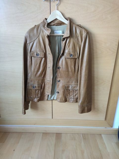 Cazadora Mujer De Piel Color Camel De Segunda Mano Por 50 En Castellón De La Plana En Wallapop