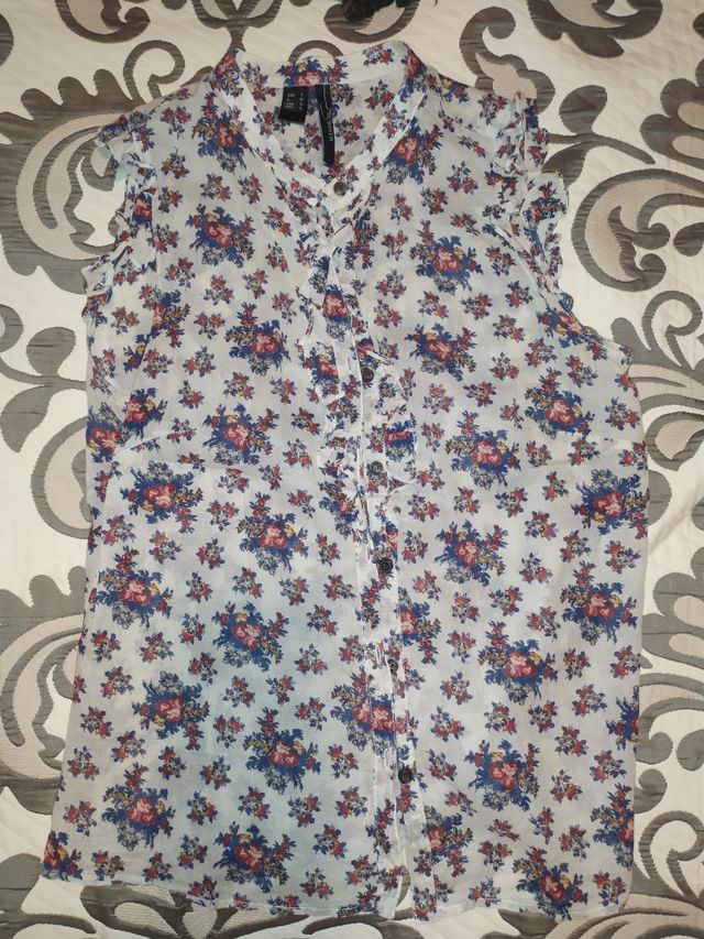 Blusa sin mangas Mango