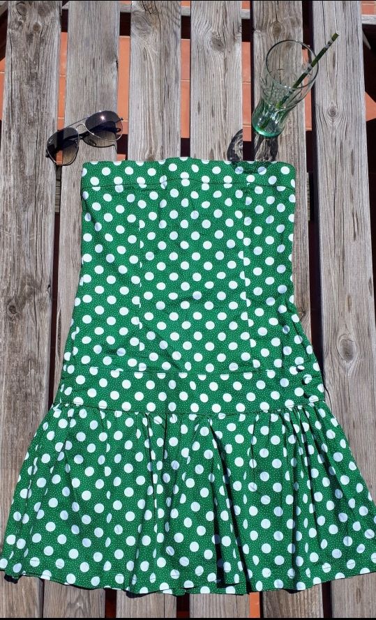 Vestido de lunares Bershka