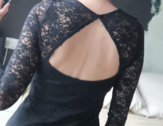 precioso vestido de encaje talla S, usado 1 vez