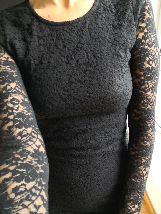 precioso vestido de encaje talla S, usado 1 vez