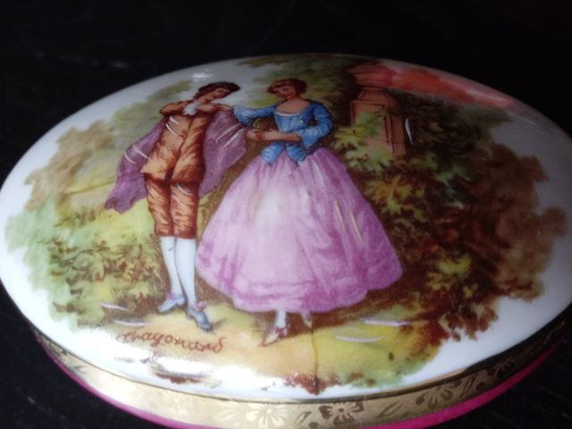 Antiguo joyero porcelana Calaryce