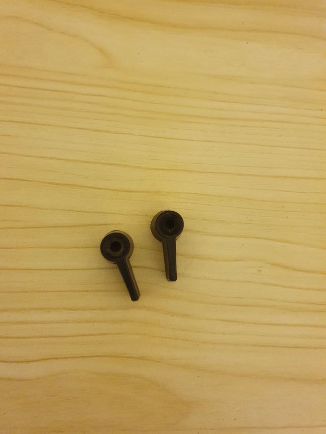 Juego pestillos Seat 600 N o D negro mate