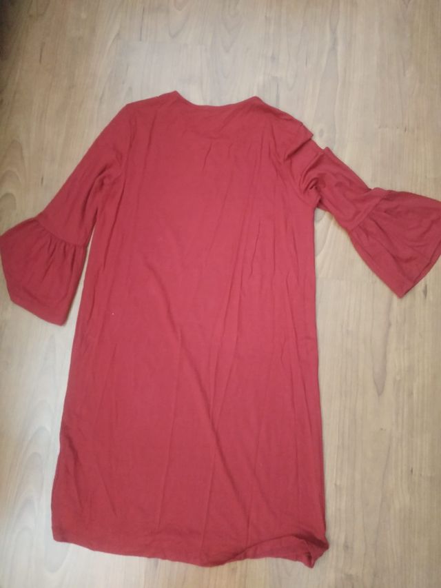 Vestido rojo volantes