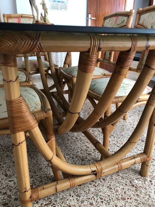 Mesa de bambu de segunda mano por 150 € en El Monastil en WALLAPOP