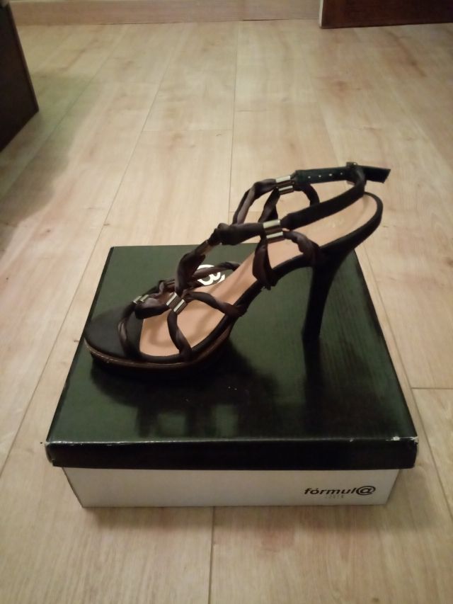 sandalia tacon y plataforma sexy