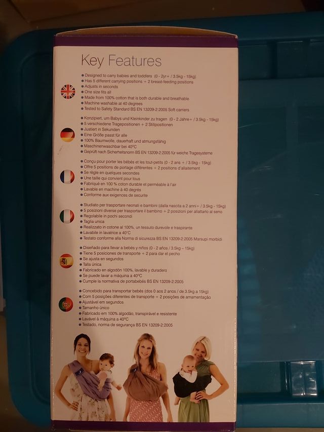 Mochila portabebé Babasling rojo