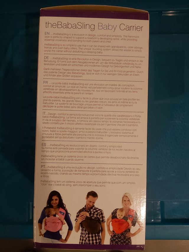 Mochila portabebé Babasling rojo