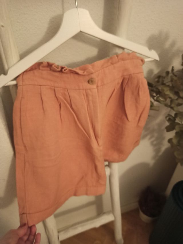 Pantalón corto Zara salmón