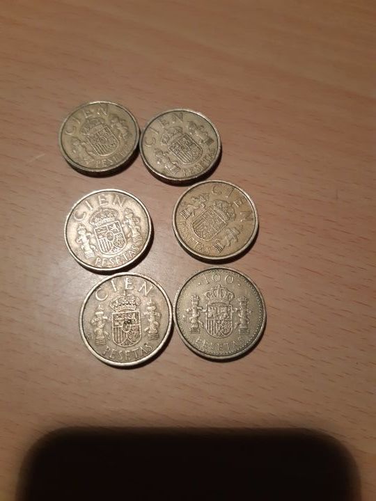 monedas de 100 pesetas