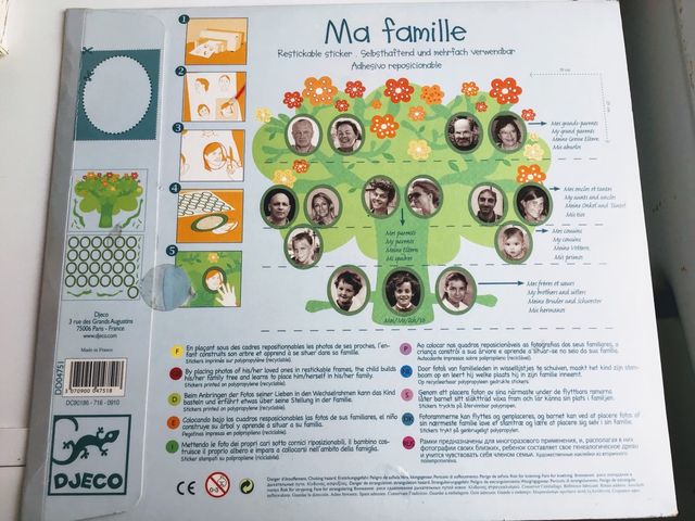 Árbol de familia genealogico infantil Djeco