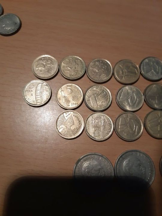 monedas de 5 pesetas