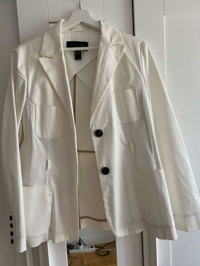 Blazer Blanca Mango T. 46