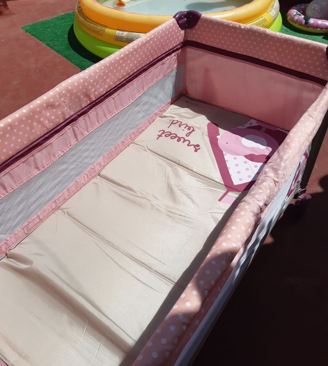 Cuna viaje rosa Olmitos