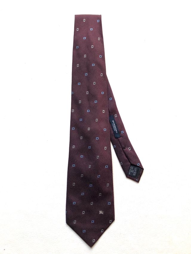 Lote 2 corbatas BURBERRY 100% seda