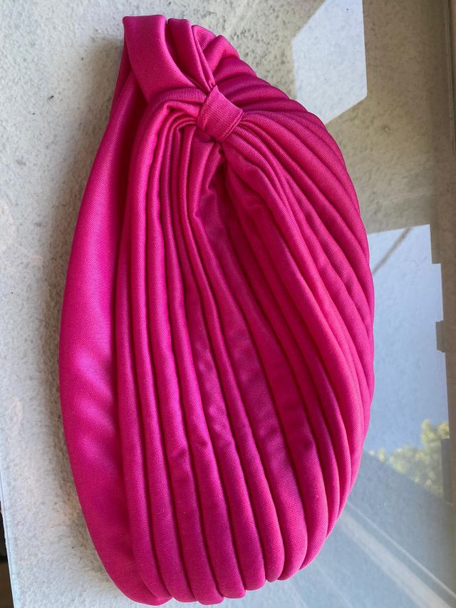Turbante rosa sin estrenar