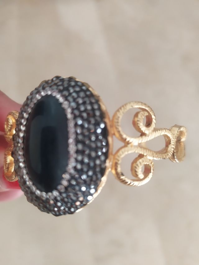 Brazalete con piedra semipreciosa, Swaroski