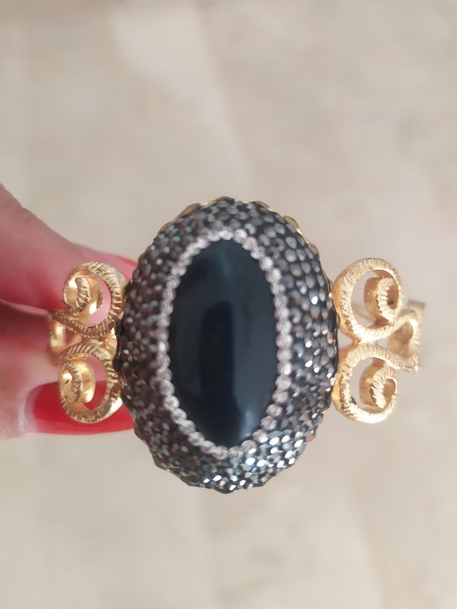 Brazalete con piedra semipreciosa, Swaroski