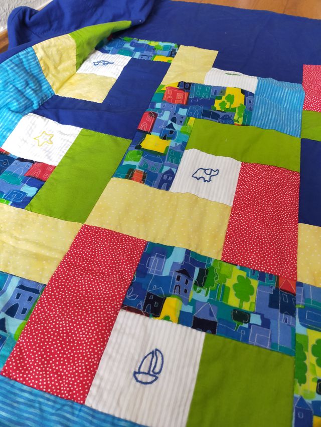 Colcha infantil. Manta infantil Antideslizante.