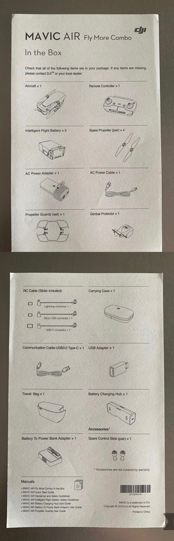 DJI Mavic Air Fly Combo Dron Negro