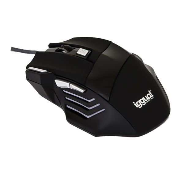 Ratón Gaming 2400dpi 7D USB Negro