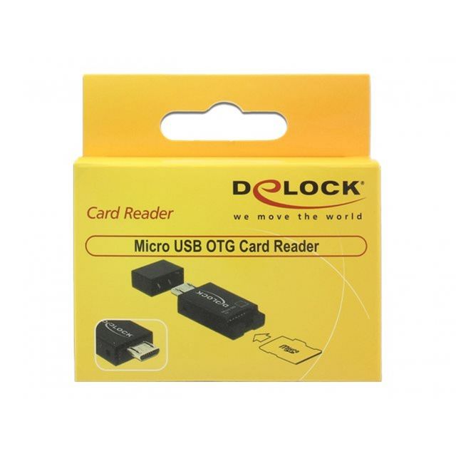 DELOCK Lector tarjetas OTG micro-usb usb 2.0 micro
