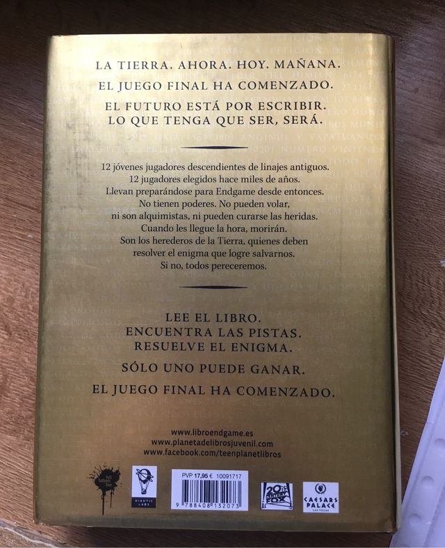 Libro Endgame La llamada