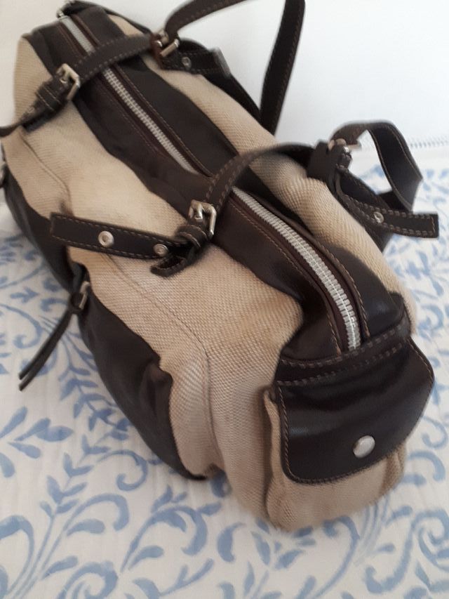 Bolso lino y piel Episode