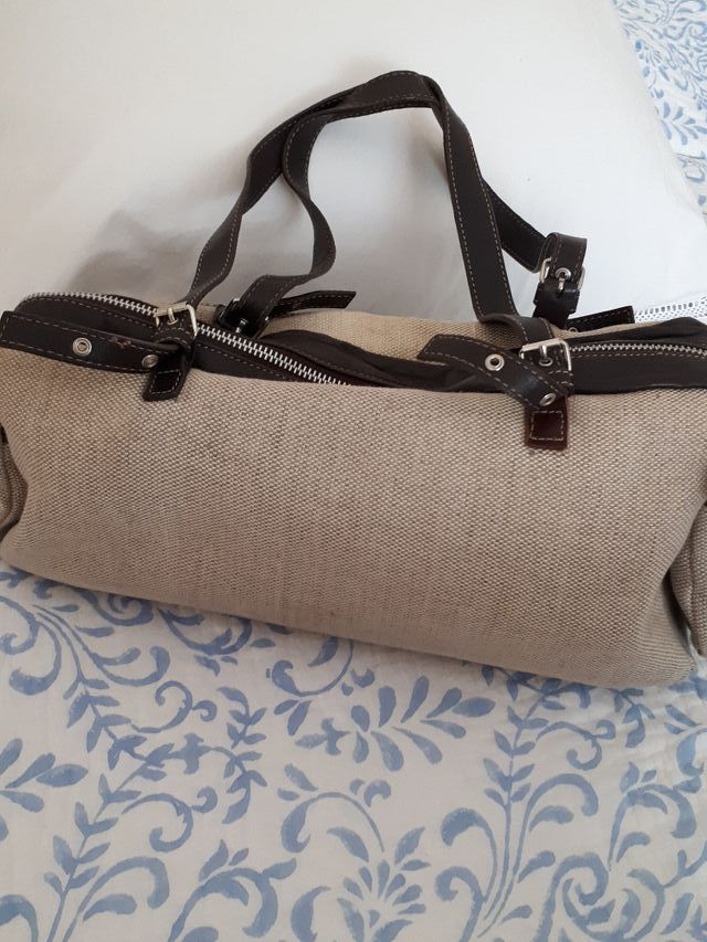 Bolso lino y piel Episode