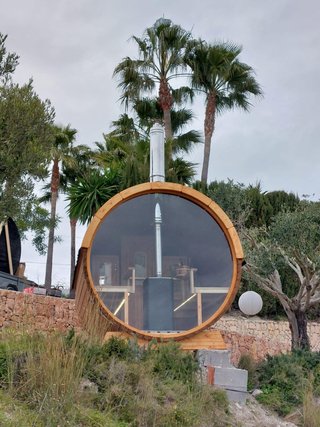 Sauna barril exterior