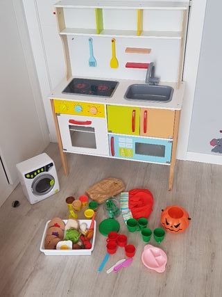 cocinita con lavadora