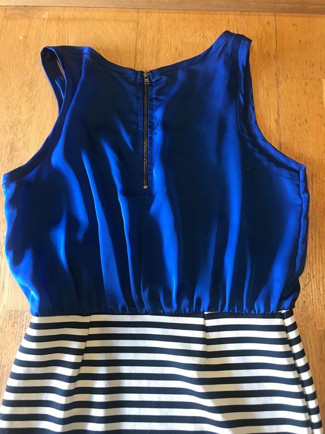 Vestido azul Eléctrico talla 34/37 falda elastica