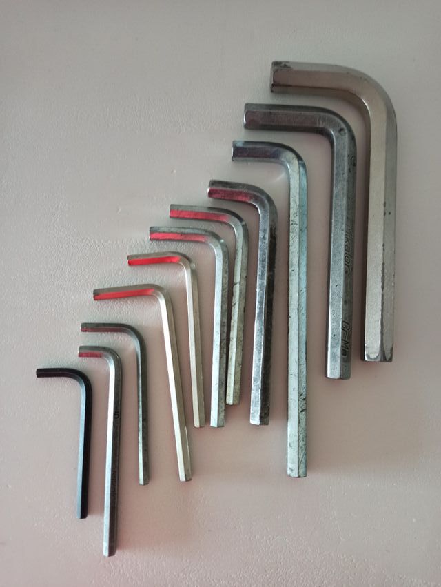 Lote de llaves allen, 4,5,6,8,10,12