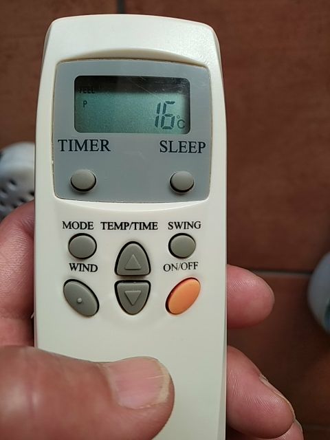 mando a distancia de aire AUX de 3000 frigorías