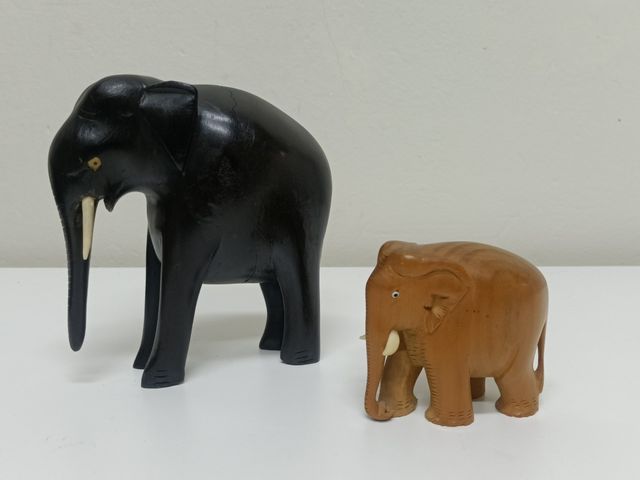 Pez Elefantes Hipopótamo madera UD.