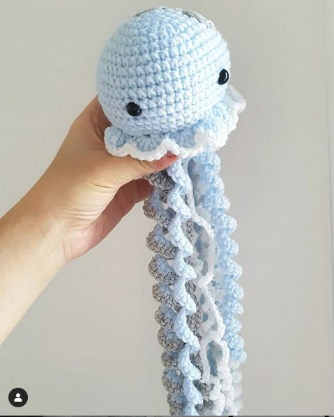 bebe pulpo medusa Amigurumi ganchillo