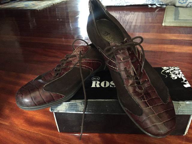 Zapatillas ante y piel