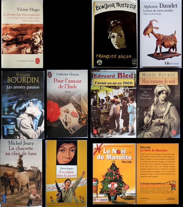 Libros en francés a 5 euros. Dos a 8 euros.