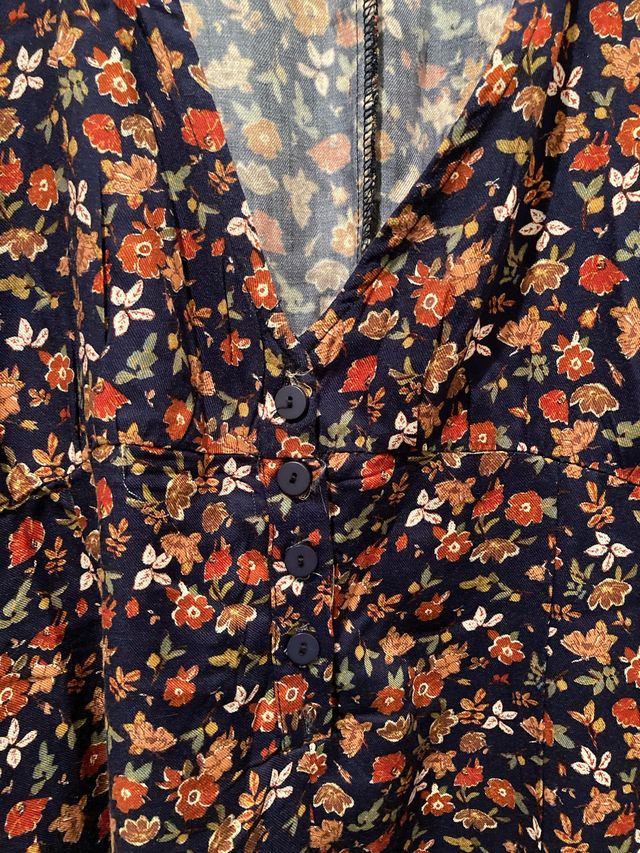 Vestido corto flores