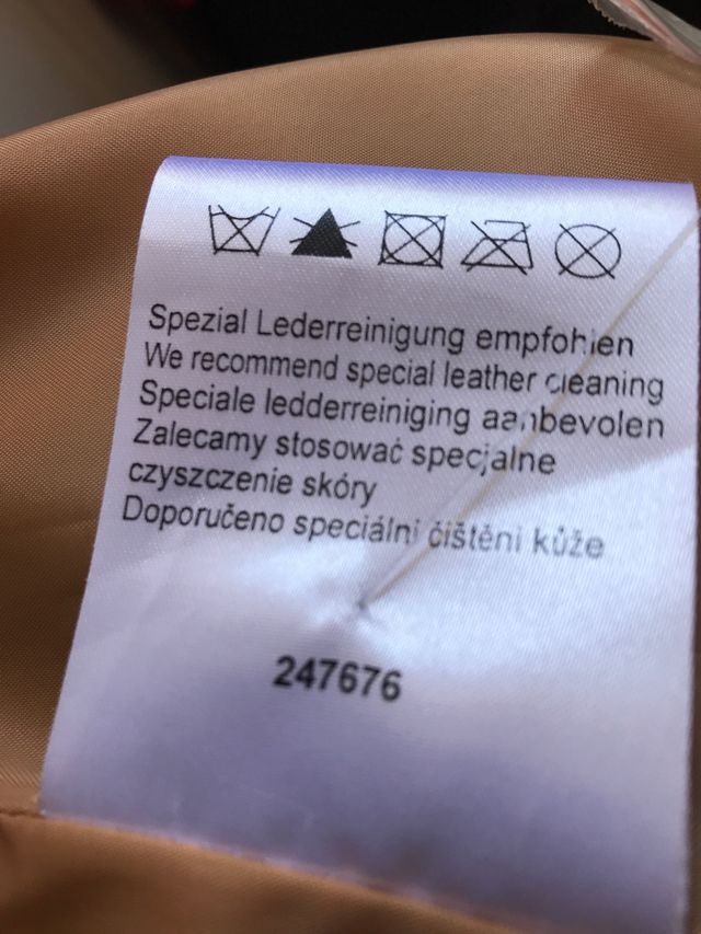 Abrigo 3/4 nuevo De cuero finísimo color Camel