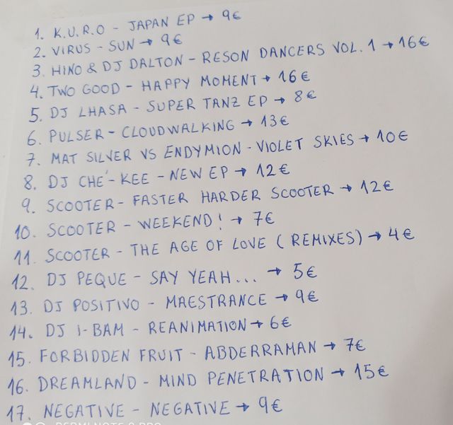 Vinilos Hard Trance, Makina, Goa Trance. Lot2