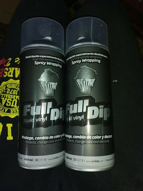 2 botes vinilo líquido negro mate NUEVO