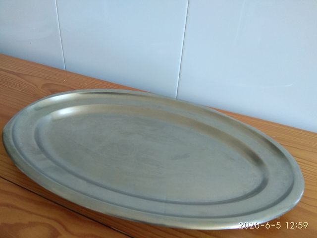 Bandeja de acero inoxidable