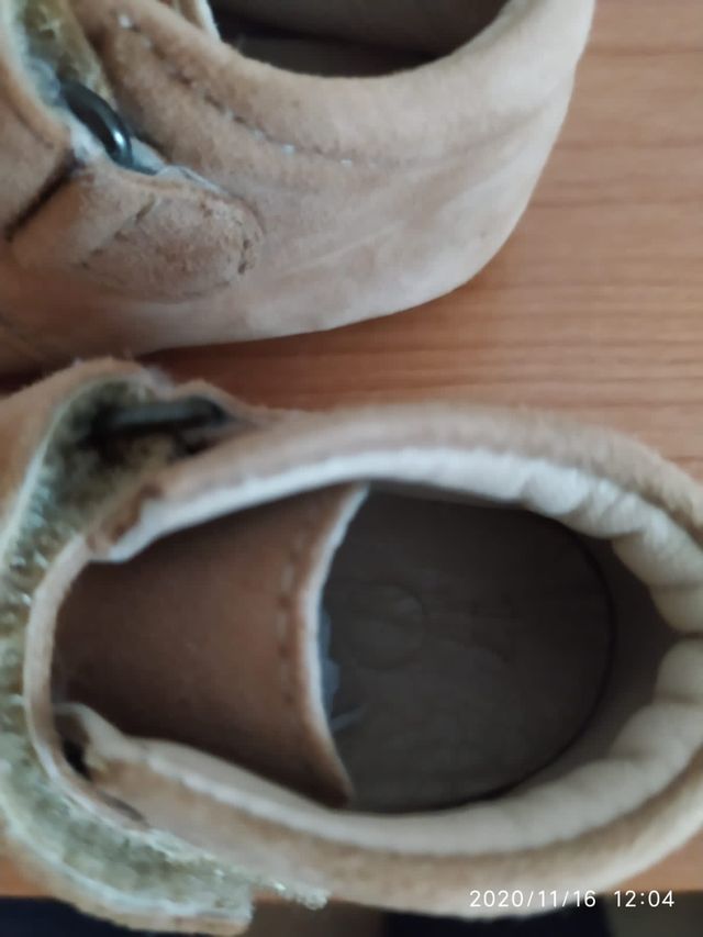 Zapatos bebé talla 17 piel