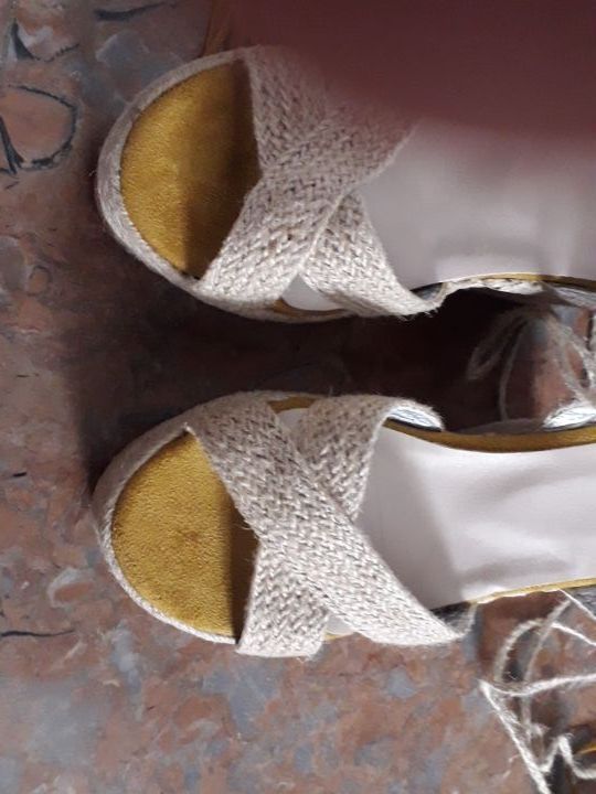 Sandalias verano rafia. Talla 36